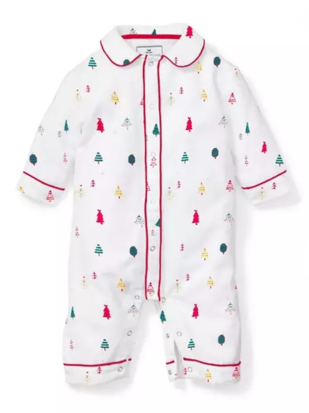 Petite Plume Baby Unisex Cambridge Pajama Romper, Merry Trees - Size 18/24M